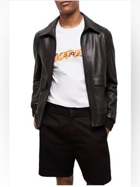 The Kooples Trend  Memphis Blk  Cotton Blend Loose Fit Short NWT $175 Flat Front